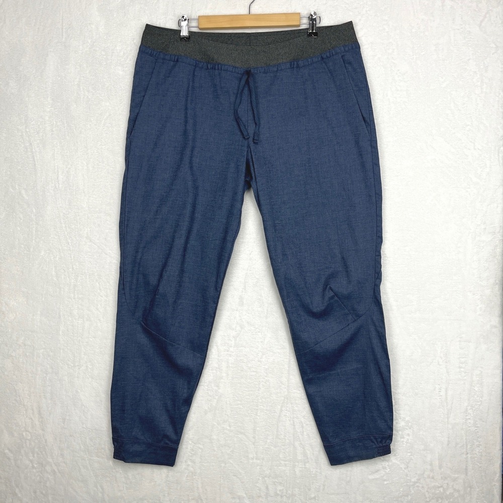 Patagonia Hampi Rock Pants Womens Size XL‎ Dolomite Blue Hemp Blend 82955